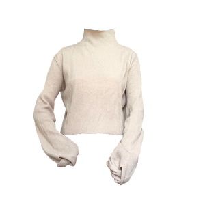 Helmut Lang Crop Turtleneck Sweater